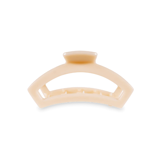Open Almond Beige Medium Claw Clip