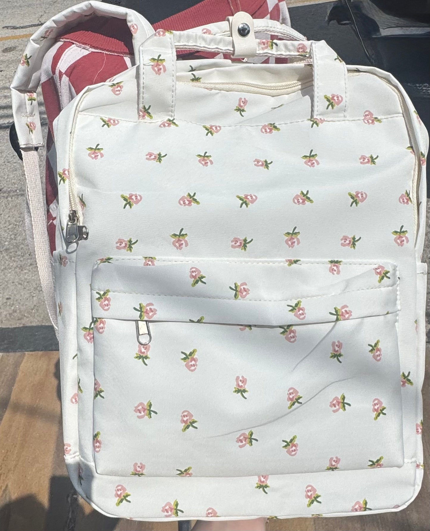 Cream Rose Backpack