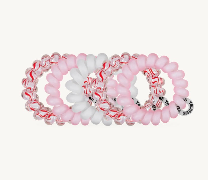 Peppermint pop, tiny hair ties
