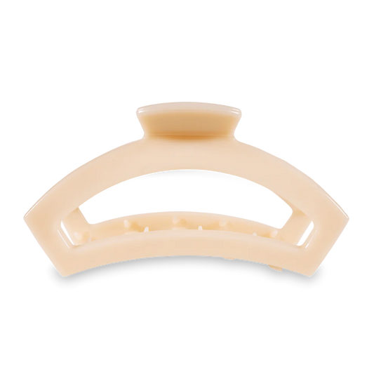 Open Almond Beige Large Claw Clip