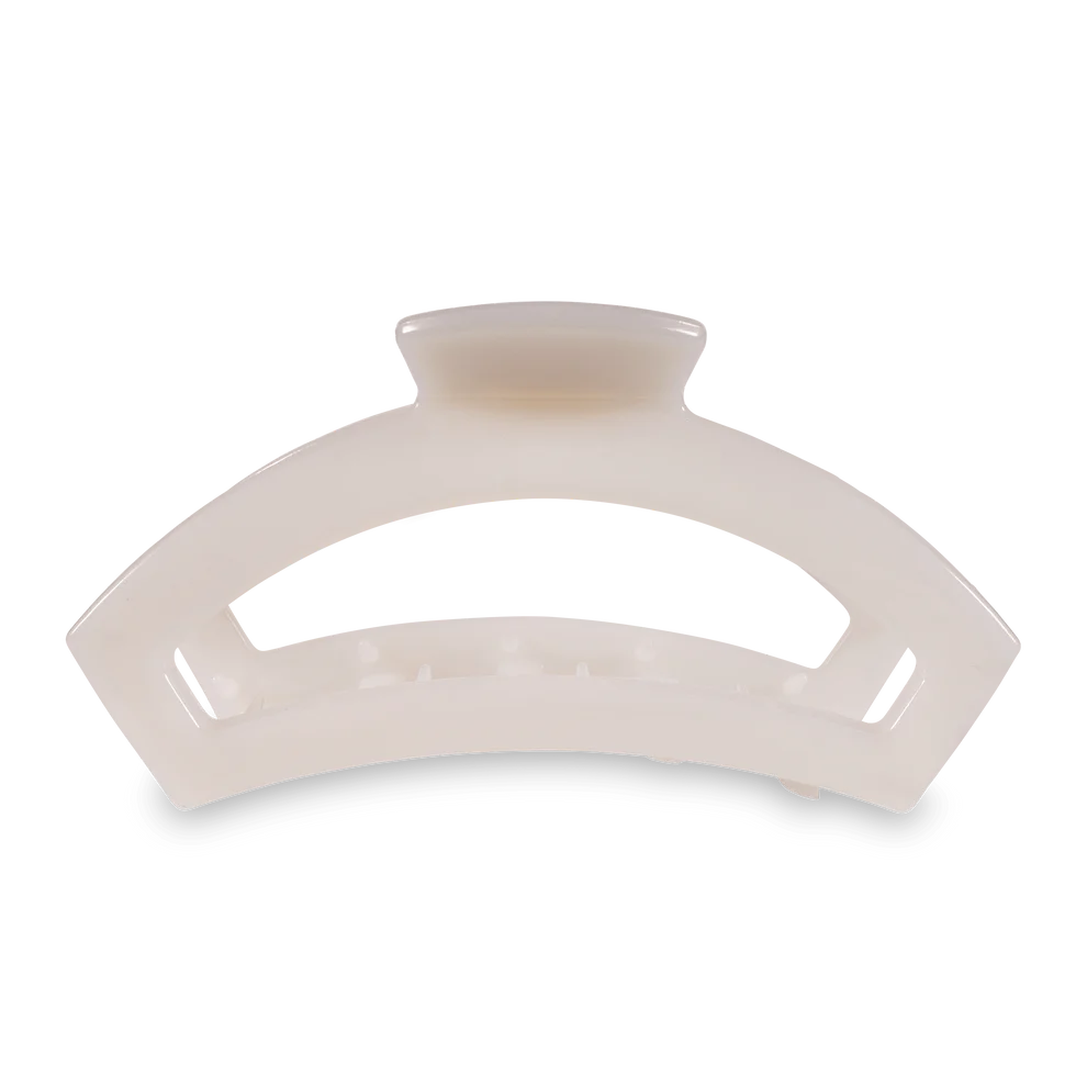 Open Coconut White Large Claw Clip
