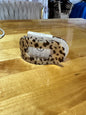 Medium Round Flat Clip Blonde Tortoise
