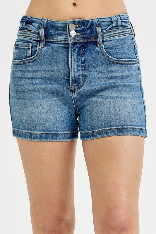 TUMMY CONTROL HIGH RISE BOW DETAILED SHORTS