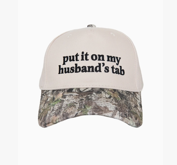 Put it on My Husbands tab Hat
