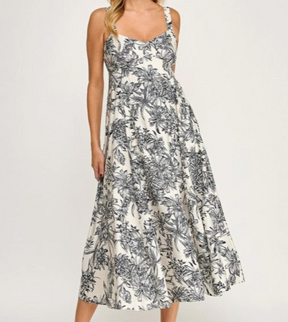 Tropical Oasis Midi Dress