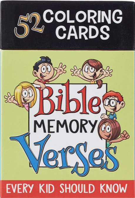 Coloring cards box 52 verses for kids