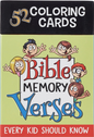 Coloring cards box 52 verses for kids