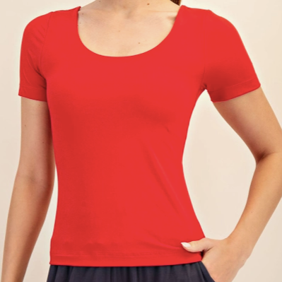 True Red short sleeve top