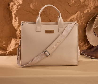 Work Tote/Large Carry Briefcase - Tan