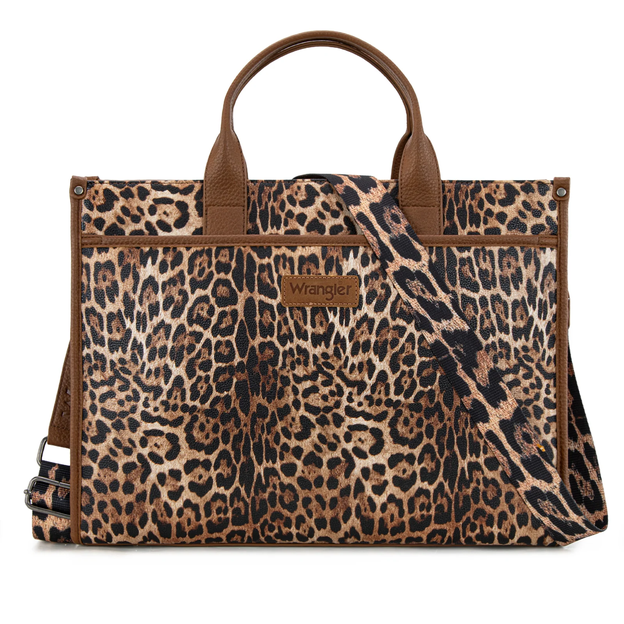 Work Tote/Large Carry Briefcase - Leopard