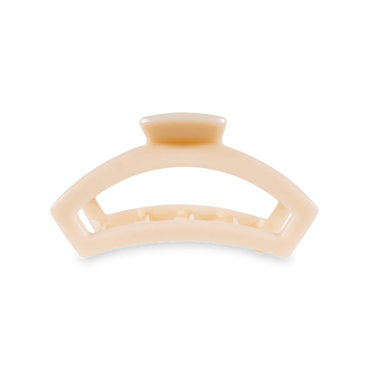 Open Almond Beige Small Claw Clip