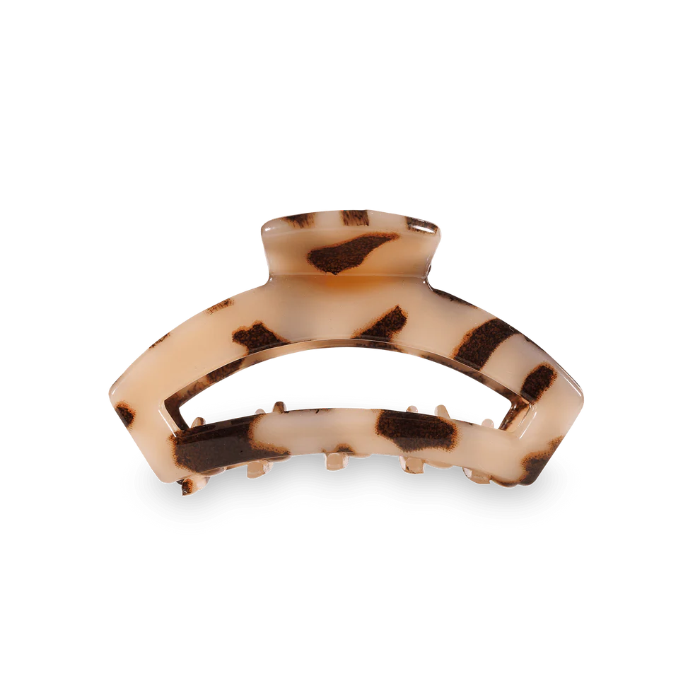 Open Blonde Tortoise Tiny Claw Clip