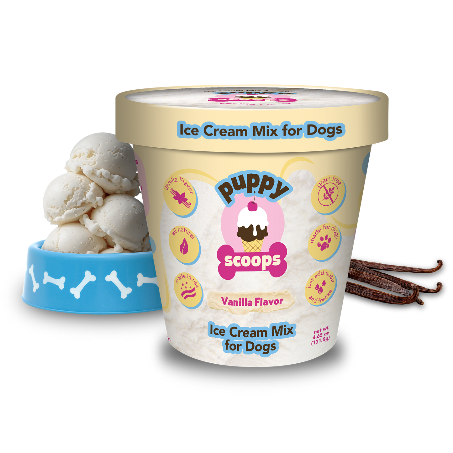 Scoops Ice Cream Mix for Dogs: Carob / 4.65 oz