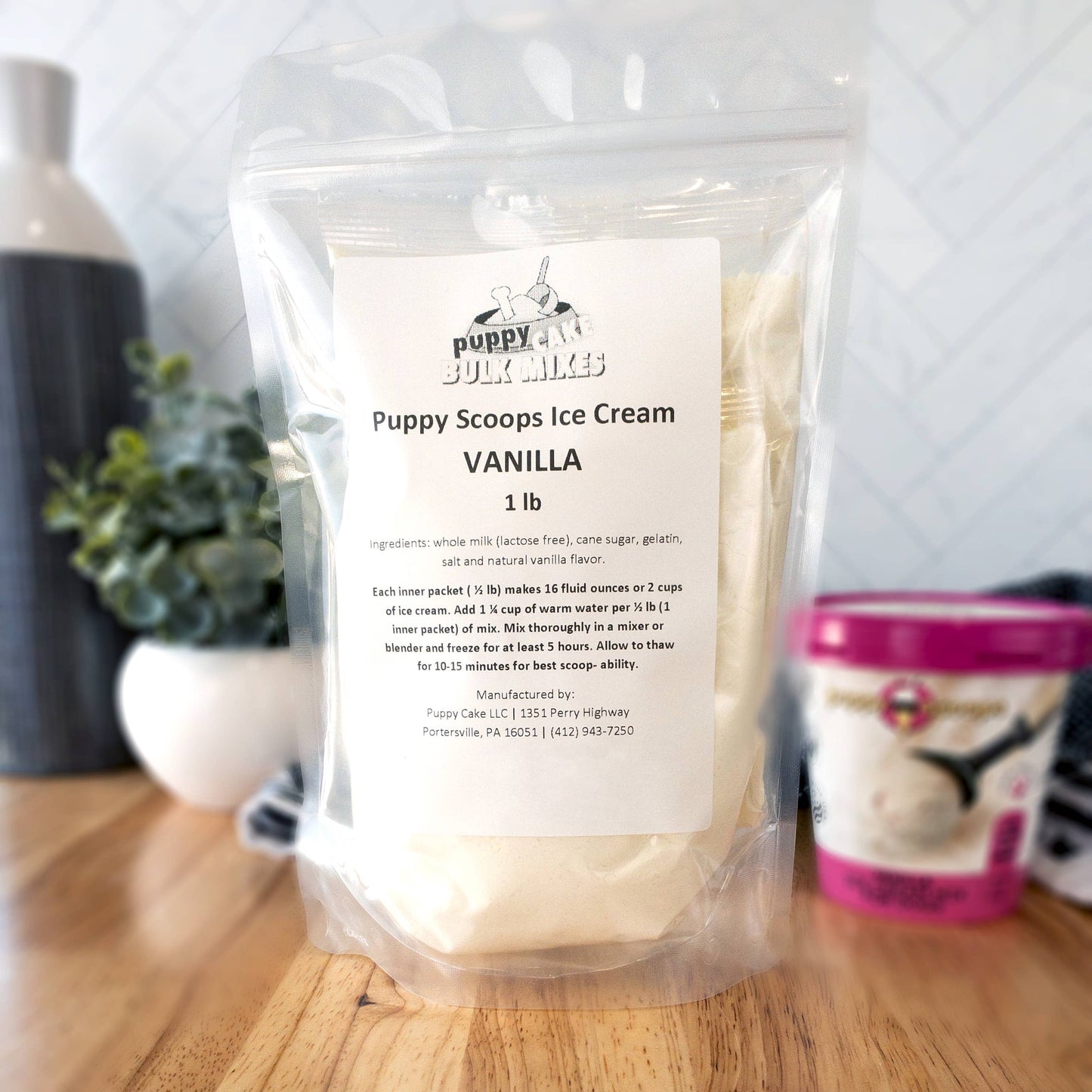 Scoops Ice Cream Mix - 1 lb. Bag: Vanilla