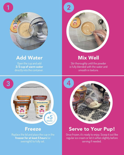 Puppy Ice Cream Mix: Peanut Butter