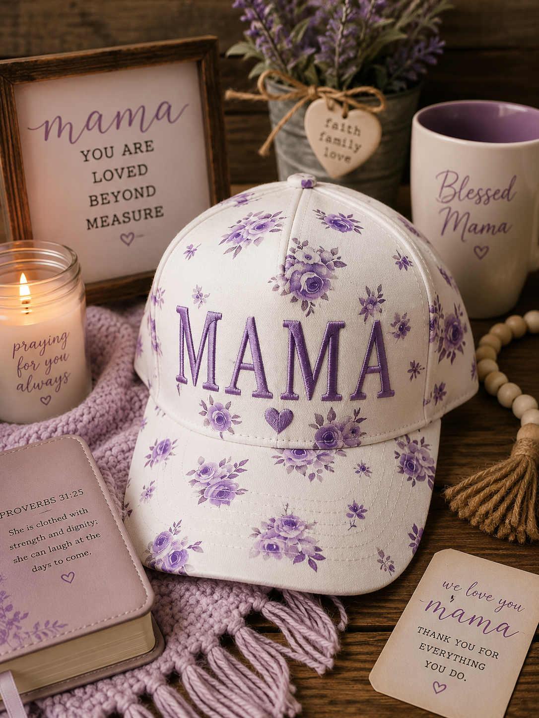 Mama Floral Hats