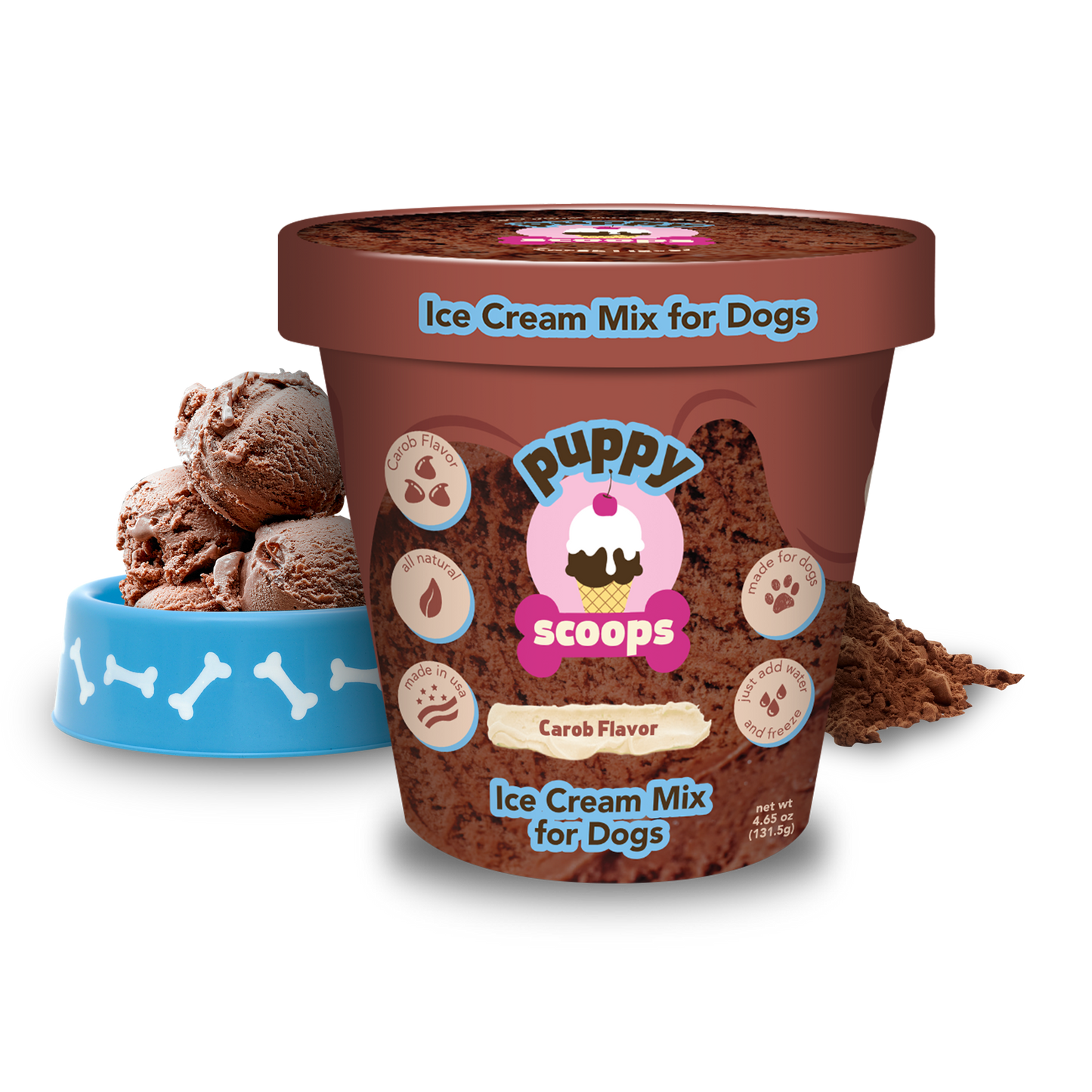 Puppy Ice Cream Mix: Peanut Butter