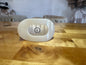 Small Round Flat Clip  Coconut White