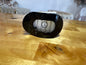 Small Round Flat Clip Jet Black