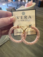 Beaded Hoop Earrings