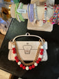 Bag Charm Red Beads